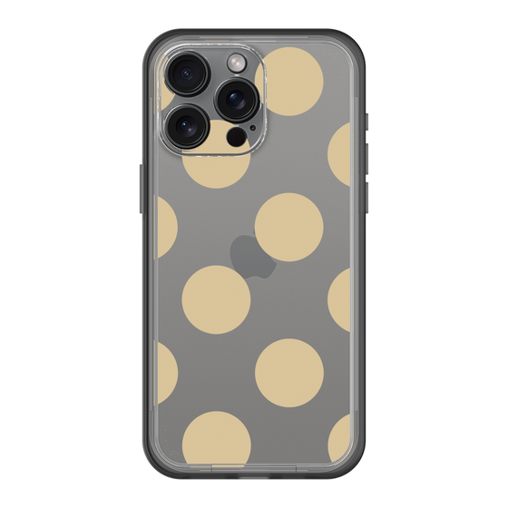スリムプロテクションプレミアムケース［ シンプルドット - Beige ］