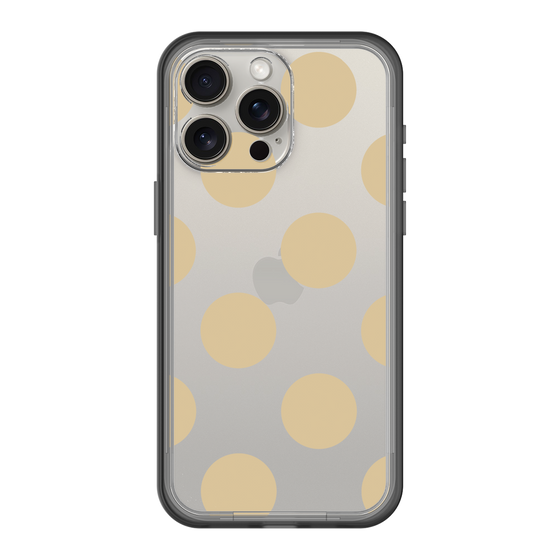 スリムプロテクションプレミアムケース［ シンプルドット - Beige ］