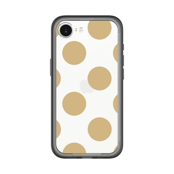 スリムプロテクションプレミアムケース［ シンプルドット - Beige ］