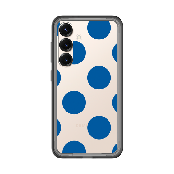 スリムプロテクションプレミアムケース［ シンプルドット - Blue ］