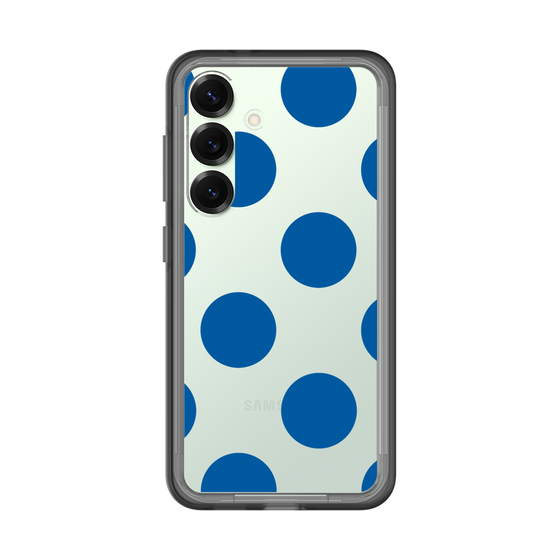 スリムプロテクションプレミアムケース［ シンプルドット - Blue ］