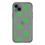 スリムプロテクションプレミアムケース［ シンプルドット - Green ］