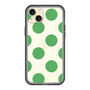 スリムプロテクションプレミアムケース［ シンプルドット - Green ］