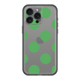 スリムプロテクションプレミアムケース［ シンプルドット - Green ］