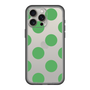 スリムプロテクションプレミアムケース［ シンプルドット - Green ］