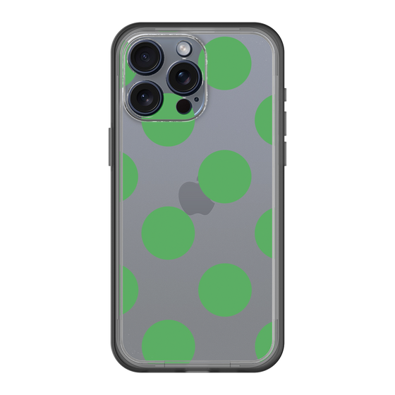 スリムプロテクションプレミアムケース［ シンプルドット - Green ］