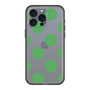 スリムプロテクションプレミアムケース［ シンプルドット - Green ］