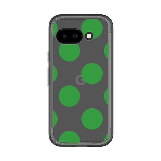 スリムプロテクションプレミアムケース［ シンプルドット - Green ］
