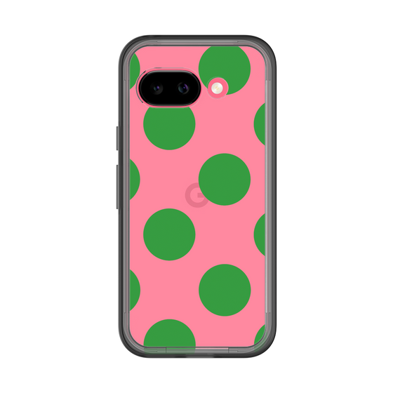 スリムプロテクションプレミアムケース［ シンプルドット - Green ］