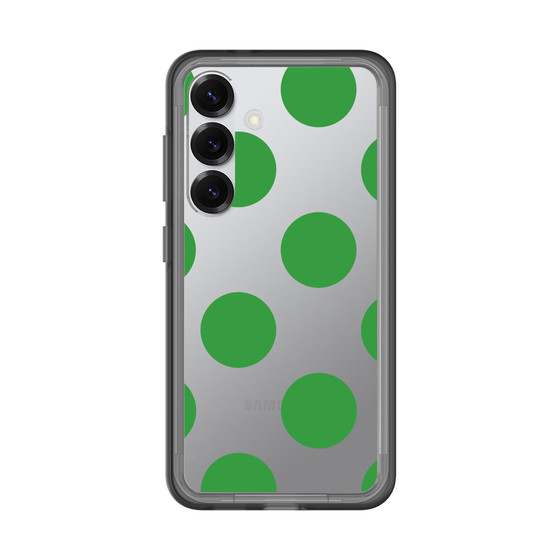 スリムプロテクションプレミアムケース［ シンプルドット - Green ］