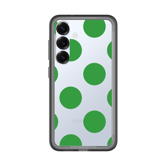 スリムプロテクションプレミアムケース［ シンプルドット - Green ］