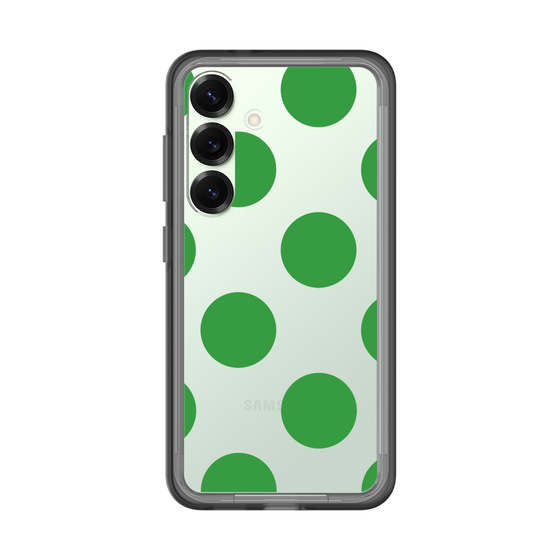 スリムプロテクションプレミアムケース［ シンプルドット - Green ］