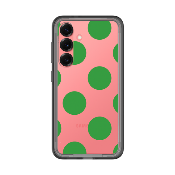 スリムプロテクションプレミアムケース［ シンプルドット - Green ］