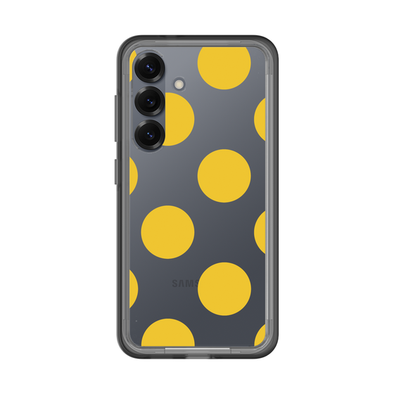 スリムプロテクションプレミアムケース［ シンプルドット - Yellow ］