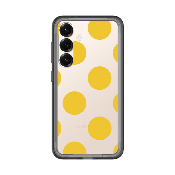 スリムプロテクションプレミアムケース［ シンプルドット - Yellow ］