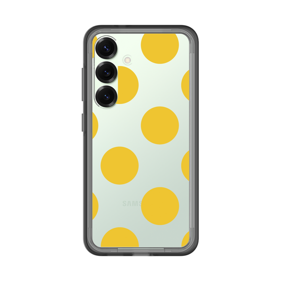 スリムプロテクションプレミアムケース［ シンプルドット - Yellow ］