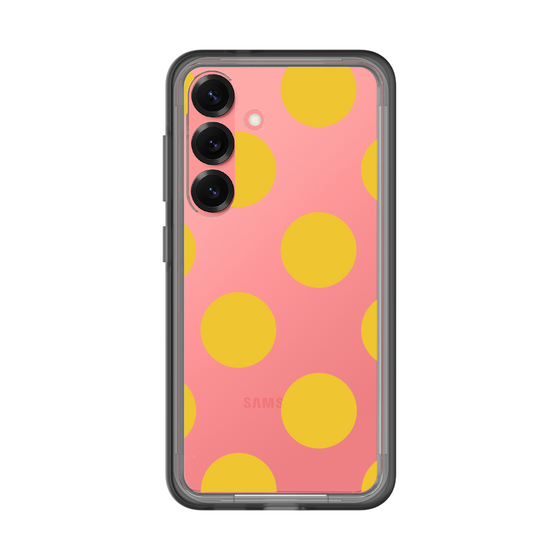 スリムプロテクションプレミアムケース［ シンプルドット - Yellow ］