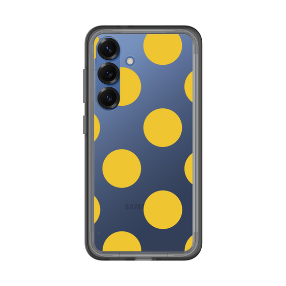 スリムプロテクションプレミアムケース［ シンプルドット - Yellow ］