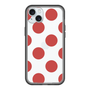 スリムプロテクションプレミアムケース［ シンプルドット - Red ］