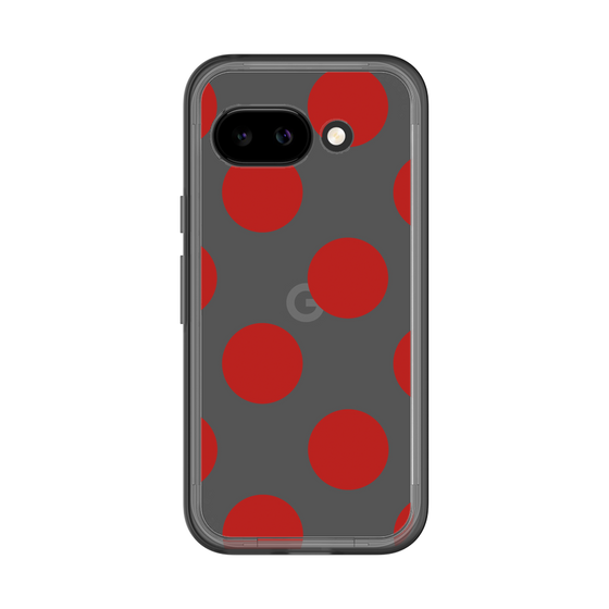 スリムプロテクションプレミアムケース［ シンプルドット - Red ］