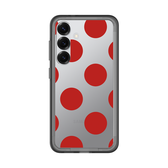 スリムプロテクションプレミアムケース［ シンプルドット - Red ］