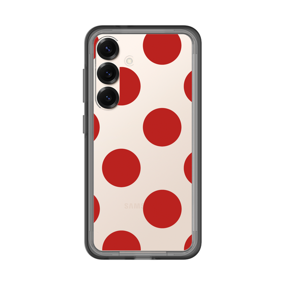 スリムプロテクションプレミアムケース［ シンプルドット - Red ］
