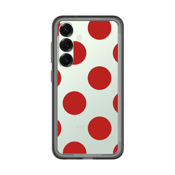 スリムプロテクションプレミアムケース［ シンプルドット - Red ］