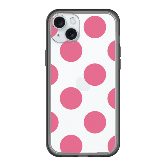 スリムプロテクションプレミアムケース［ シンプルドット - Pink ］