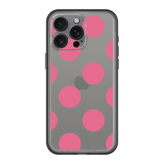 スリムプロテクションプレミアムケース［ シンプルドット - Pink ］