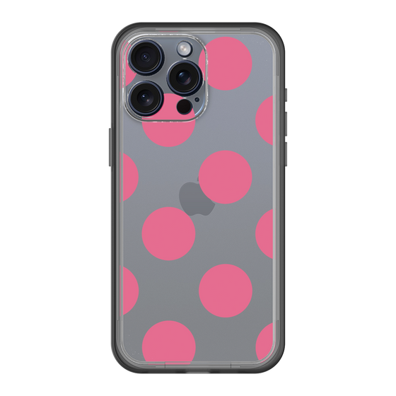 スリムプロテクションプレミアムケース［ シンプルドット - Pink ］