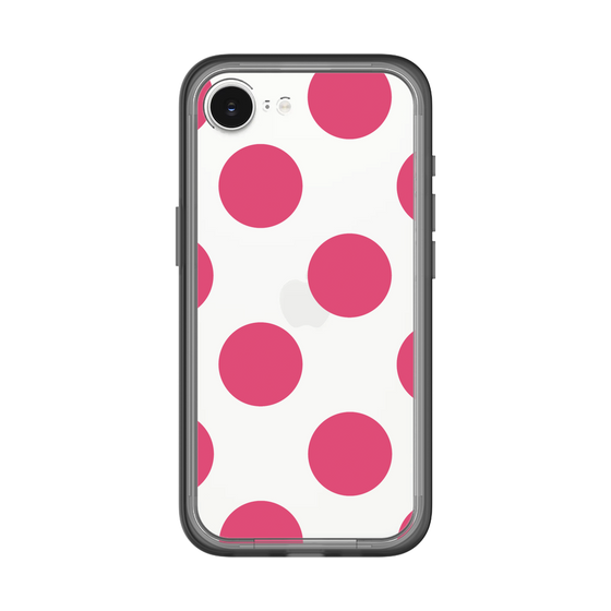 スリムプロテクションプレミアムケース［ シンプルドット - Pink ］