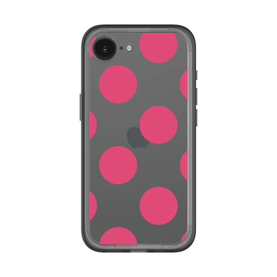 スリムプロテクションプレミアムケース［ シンプルドット - Pink ］