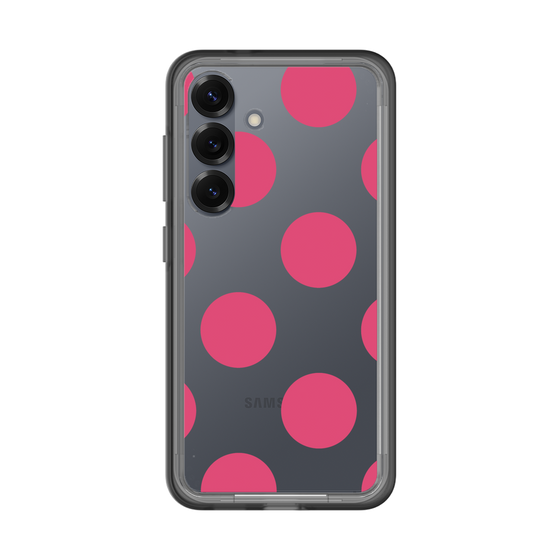 スリムプロテクションプレミアムケース［ シンプルドット - Pink ］