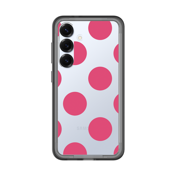 スリムプロテクションプレミアムケース［ シンプルドット - Pink ］