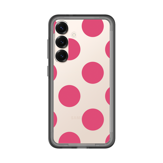 スリムプロテクションプレミアムケース［ シンプルドット - Pink ］