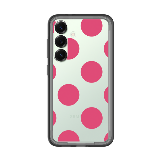 スリムプロテクションプレミアムケース［ シンプルドット - Pink ］