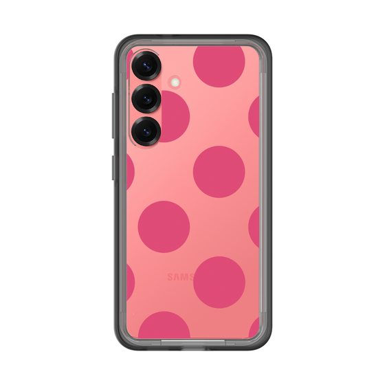 スリムプロテクションプレミアムケース［ シンプルドット - Pink ］