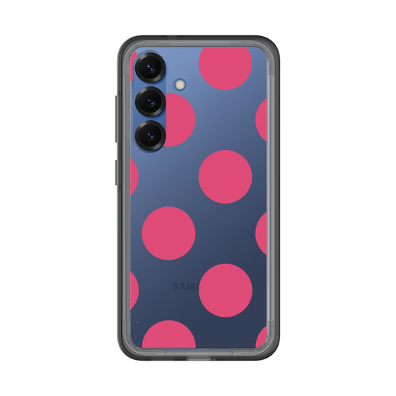 スリムプロテクションプレミアムケース［ シンプルドット - Pink ］