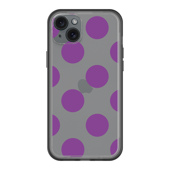 スリムプロテクションプレミアムケース［ シンプルドット - Purple ］