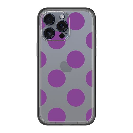 スリムプロテクションプレミアムケース［ シンプルドット - Purple ］