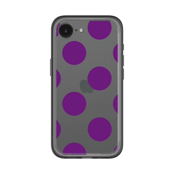 スリムプロテクションプレミアムケース［ シンプルドット - Purple ］