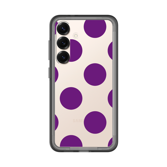 スリムプロテクションプレミアムケース［ シンプルドット - Purple ］