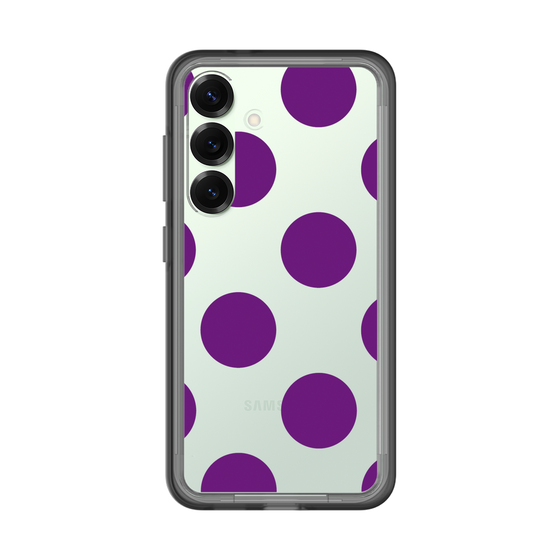 スリムプロテクションプレミアムケース［ シンプルドット - Purple ］