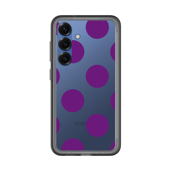 スリムプロテクションプレミアムケース［ シンプルドット - Purple ］