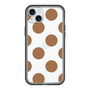 スリムプロテクションプレミアムケース［ シンプルドット - Brown ］