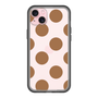 スリムプロテクションプレミアムケース［ シンプルドット - Brown ］