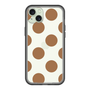 スリムプロテクションプレミアムケース［ シンプルドット - Brown ］