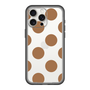 スリムプロテクションプレミアムケース［ シンプルドット - Brown ］