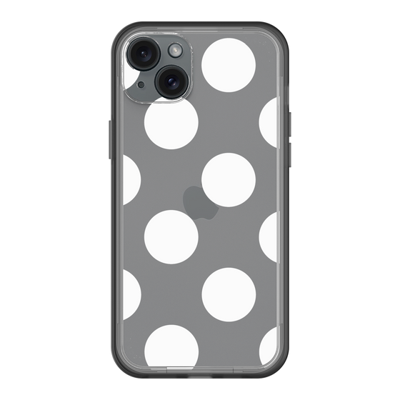 スリムプロテクションプレミアムケース［ シンプルドット - White ］