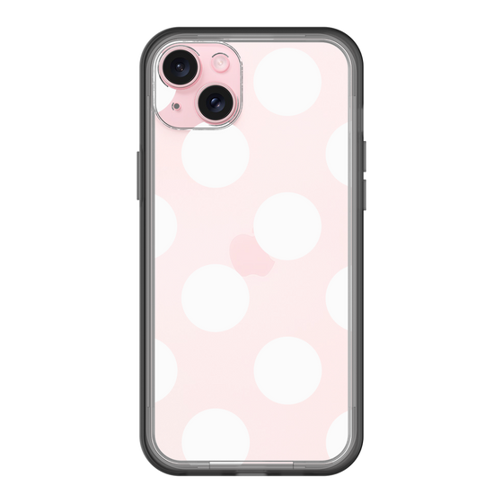 スリムプロテクションプレミアムケース［ シンプルドット - White ］